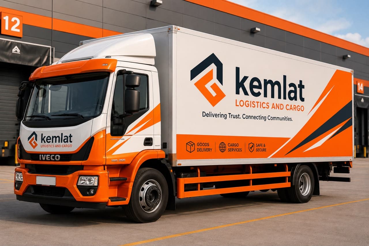 Kemlat Logistics and Cargo truck - Delivering Trust. Connecting Communities.